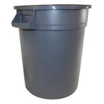 Impact 44 Gallon Gator Trash Container With Out Lid Gray #7744