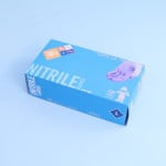 Safety Zone Blue Nitrile Disposable Glove No Powder, Large