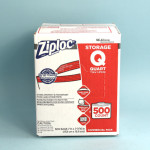 ZipLoc Quart Size Clear Plastic Bag, 500/ Case 1980070763