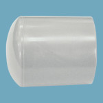 Vinyl Chair Replacement Slip-on Tip 1" Grey w/o Felt 100-Pack