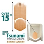 Mighty Mac Tsunami Urinal Screen Summer Sunshine