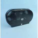 Michco Twin 9" Side By Side Tissue Dispenser Smoke Gray