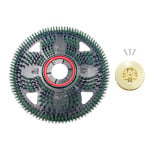 Malish Flex Scrub Green 120 Grit 17" W/Center Lock Holder