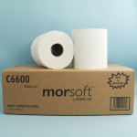 Morcon Center Pull Towel 2 Ply, White 600'/Roll, 6/Case C6600