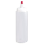8 OZ MDPE SQUEEZE BOT W/YORKER SPT