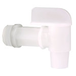 3/4" WHITE DRUM FAUCET#250109