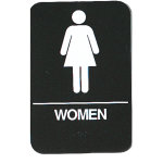 ADA SIGN  6" X 9"  "WOMEN"#320172