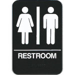 ADA SIGN  6" X 9"  "RESTROOM"