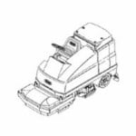 Manual Tennant 515SS Rider Sweeper-Scrubber