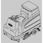Manual Tennant 7100 Automatic Rider Scrubber