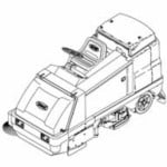 Manual Tennant 8010 Rider Sweeper-Scrubber