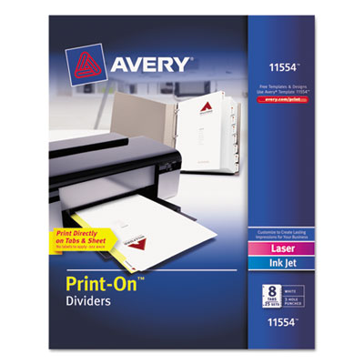 INDEX,PRINT-ON,8T,25ST,WH