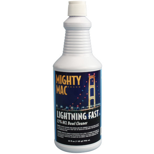 Mighty Mac Lightning Fast 23% HCL Bowl Cleaner 12 Qt/Cs