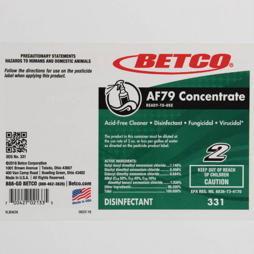 Betco Inc. - Betco AF79 End User Label Only