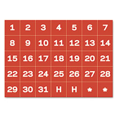 MAGNETS,DATE 1-31,35PK,WH