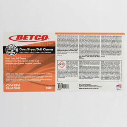 Betco Oven, Fryer, Grill Cleaner End User Label