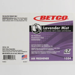 Betco Best Scent Lavender Mist Concentrate End User Label