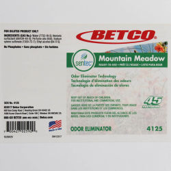 Betco Sentec Mountain Meadow Concentrate End User Label