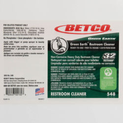 Betco Green Earth Restroom Cleaner End User Label