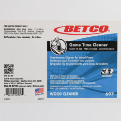 Betco Game Time Cleaner End User Label
