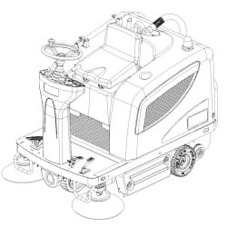Image of product Manual Terra 4300 B Rider Sweeper