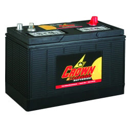 Image of product Crown Battery 12V 130AH Dual Posts Wet Type