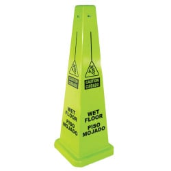 Image of product Four-Sided Floor Signs "Caution Wet Floor", 36", Spanish/Eng, 5 per CS