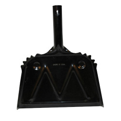 Image of product 12" Wide Black Metal Dust Pan