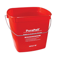 Image of product 6 Qt. Utility Pail Red "Sanitizing"