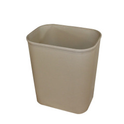Image of product Fire Resistant Wastebasket - 14 Qt. Beige