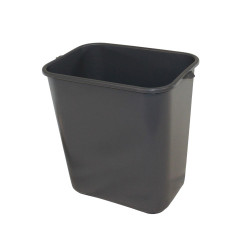 Image of product Soft Sided Plastic Wastebasket 28 Quarts Gray