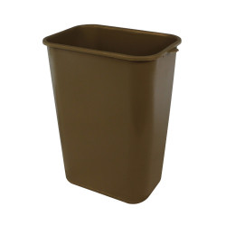 Image of product 41 Qt. Pinch'm Wastebasket - Brown