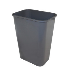 Image of product 41 Qt. Plastic Pinch'm Wastebasket  Gray