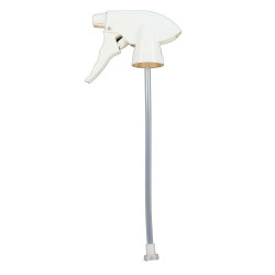Image of product Standard Trigger Sprayer with 8 1/8" Dip Tube, White/White, 200 per CS
