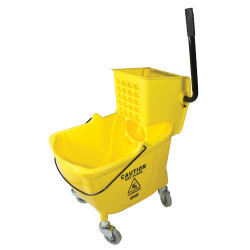 Image of product Value-Plus Sidepress Wringer/Plastic Bucket Combo