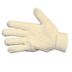 Image of product Terry Cloth gloves, knit wrist, large