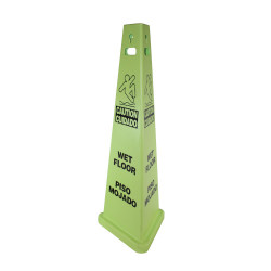 Image of product """Wet Floor"" English/Spanish 3-Sided Safety Sign