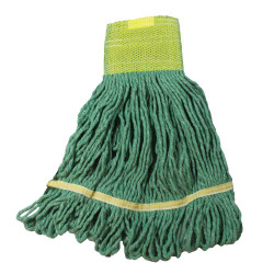 Image of product Cotton/Synthetic Blend Saddle-Type Looped-End Wet Mop with T, 12 per CS