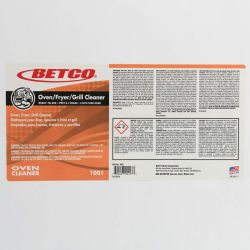 Image of product Betco Oven, Fryer, Grill Cleaner End User Label