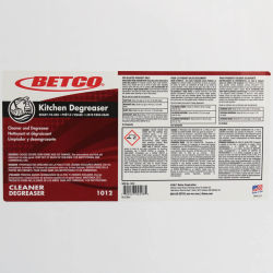 Image of product Betco Kitchen Degreaser End User Labels