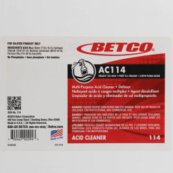 Image of product Betco AC 114 End User Label