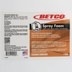 Image of product Betco Spray Foam Foaming Degreaser End User Label