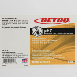 Image of product Betco PH7 Neutral Cleaner End User Label