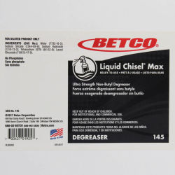 Image of product Betco Liquid Chisel Max End User Label