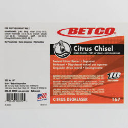 Image of product Betco Citrus Chisel End User Label