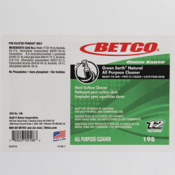 Image of product Betco Green Earth Natural All Purpose End User Label