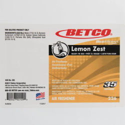 Image of product Betco Best Scent Lemon Zest End User Label