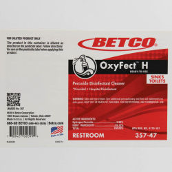 Image of product Betco OxyFect H Restroom End User Label