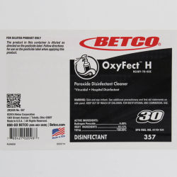 Image of product Betco OxyFect H End User Label