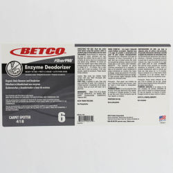 Image of product Betco FiberPro Enzyme Deodorizer End User Label